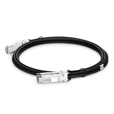 200G QSFP56 سے 2 × 100g QSFP56 غیر فعال براہ راست منسلک تانبے کیبل (DAC) ، 1. 5-3 m