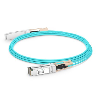 200G QSFP56 سے 2x 100g QSFP28 ایکٹو آپٹیکل کیبل (AOC) ، 1M -20 m